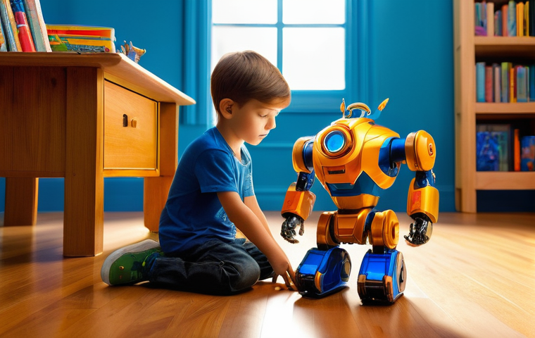 헬로카봇 캐릭터별 상징물 - **Prompt 1: The Young Explorer and the Emblem of Power**
    A vibrant, high-definition image of a c...