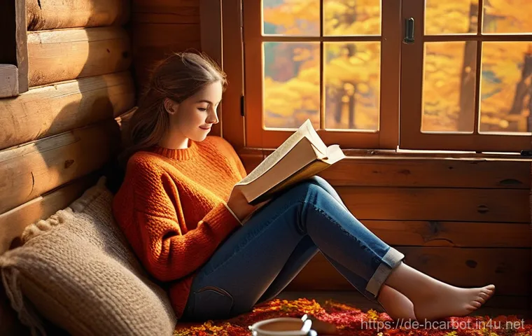 헬로카봇 로봇들의 기능별 비교 - **Prompt 1: Cozy Autumn Afternoon**
    "A young woman, wearing a soft, oversized knitted sweater an...