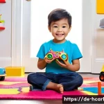 헬로카봇 장난감 구매 가이드 - **Prompt 1: The Magic of First Transformation**
    A delighted child, around 5-7 years old, with wi...