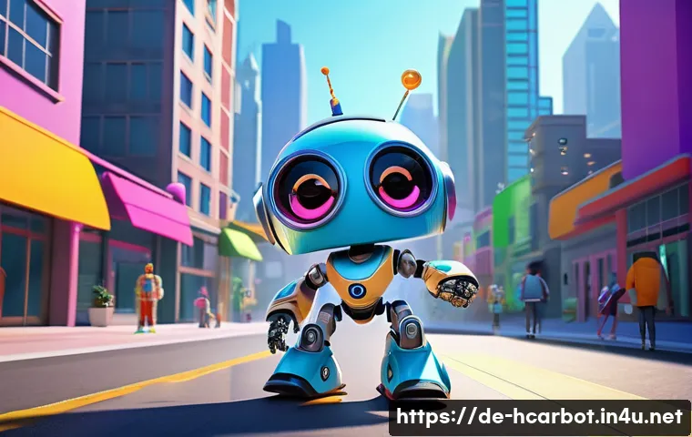 헬로카봇 제작사 초이락 콘텐츠 팩토리 - A vibrant 2D and 3D animated children&rsquo;s TV show scene featuring colorful, friendly robot characters ...